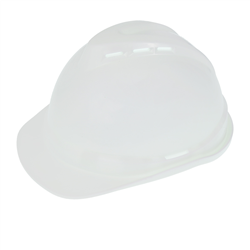 KASK OCHRONNY - BIAŁY - NORMA EN 397 - CZTEROPUNKTOWE MOCOWANIE-347777679