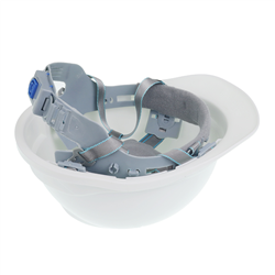 KASK OCHRONNY - BIAŁY - NORMA EN 397 - CZTEROPUNKTOWE MOCOWANIE-347777680