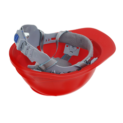 KASK OCHRONNY - CZERWONY - NORMA EN 397 - CZTEROPUNKTOWE MOCOWANIE-347777457