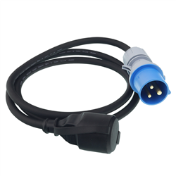 ADAPTER PRZEJŚCIÓWKA WTYCZKA CEE GNIAZDO 230V, 150CM, 3x2,5mm2-347586352
