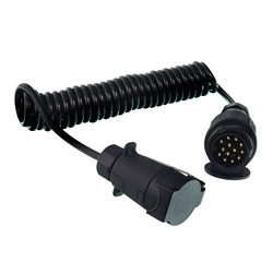 ADAPTER SPIRALNY Z PRZEWODEM 13-7 PIN, 12V PRZEJŚCIÓWKA, DŁG. ROBOCZA MAX 2M-347774718