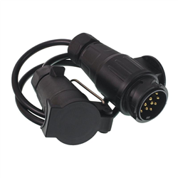 ADAPTER Z PRZEWODEM 13-7 PIN, 12V PRZEJŚCIÓWKA, 75CM-347586424