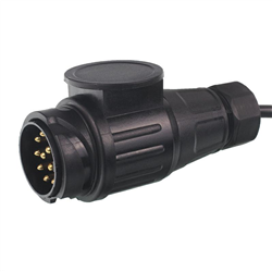 ADAPTER Z PRZEWODEM 13-7 PIN, 12V PRZEJŚCIÓWKA, 75CM-347586425