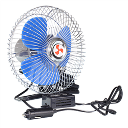 WENTYLATOR OBROTOWY SAMOCHODOWY 24V METALOWY, Z KLIPSEM, 6 CALI-347586655