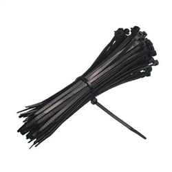 OPASKI ZACISKOWE ODPINANE 250X7,5MM CZARNE, PLASTIKOWE, 100SZT/OPAKOWANIE-347586679