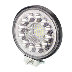 LAMPA ROBOCZA HALOGEN LED, 33 LED OKRĄGŁA, 12V-80V, FI 110MM GRUBOŚĆ 28MM OBUDOWA ALUM.-347587045