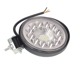 LAMPA ROBOCZA HALOGEN LED, 33 LED OKRĄGŁA, 12V-80V, FI 110MM GRUBOŚĆ 28MM OBUDOWA ALUM.-347587047