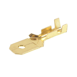 KOŃCÓWKA ELEKTRYCZNA TYP E-2,5 / 6.3MM 100SZT/ OPAKOWANIE, KONEKTOR MĘSKI Z ZACZEPEM-347587061