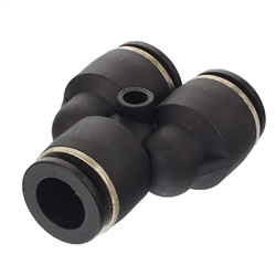 SZYBKOZŁ. TEKALANU FI  8MM TRÓJNIK `Y`, PLASTIKOWE, CZARNE-347587146