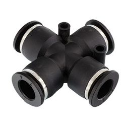 SZYBKOZŁ. TEKALANU FI 10MM POCZWÓRNE, PLASTIKOWE, CZARNE-347587147