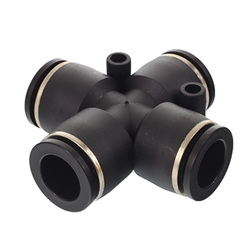 SZYBKOZŁ. TEKALANU FI  8MM POCZWÓRNE, PLASTIKOWE, CZARNE-347587150