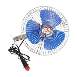 WENTYLATOR OBROTOWY SAMOCHODOWY 12V METALOWY, MOCOWANIE STAŁE, 8CALI-347587231