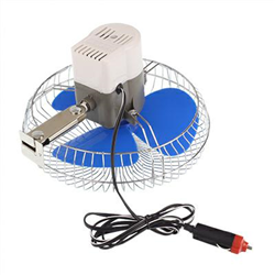 WENTYLATOR OBROTOWY SAMOCHODOWY 12V METALOWY, MOCOWANIE STAŁE, 8CALI-347587232