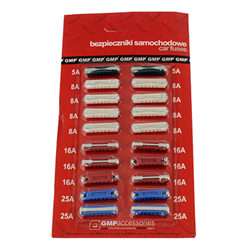ZESTAW BEZPIECZNIKÓW TOPIKOWYCH  5-25A 20SZT/BLISTER-347587410