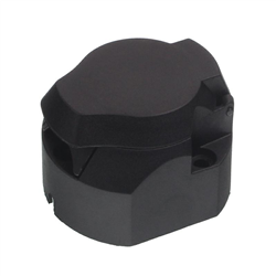 GNIAZDO 7+1/12V PLASTIKOWE, KONTAKTY SKRĘCANE, KWADRATOWE, 1 PIN NA WYŁĄCZENIE ŚWIATEŁ PRZECIWMGIELNYCH-347587435