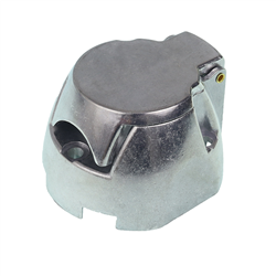 GNIAZDO 7+1/12V ALUMINIOWE, KONTAKTY SKRĘCANE, KWADRATOWE, 1 PIN NA WYŁĄCZENIE ŚWIATEŁ PRZECIWMGIELNYCH-347774727