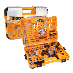 KLUCZ UDAROWY AKUMULATOROWY 1/2", 500Nm, 20V + ZESTAW NARZĘDZI 152SZT-347909202