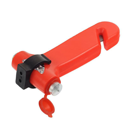 MŁOTECZEK DO WYBIJANIA SZYB KPL. Z WIESZAKIEM I NOŻYKIEM, TYP 1, DŁUGOŚĆ 13CM-347587690