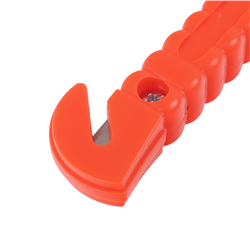 MŁOTECZEK DO WYBIJANIA SZYB KPL. Z WIESZAKIEM I NOŻYKIEM, TYP 3, DŁUGOŚĆ 19CM-347587702