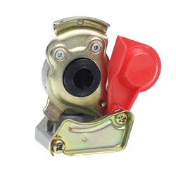ZŁĄCZE PRZEWODU M16 CZERWONE KPL. 2 SZT. BEZ ZAWORU + Z ZAWOREM-347587803