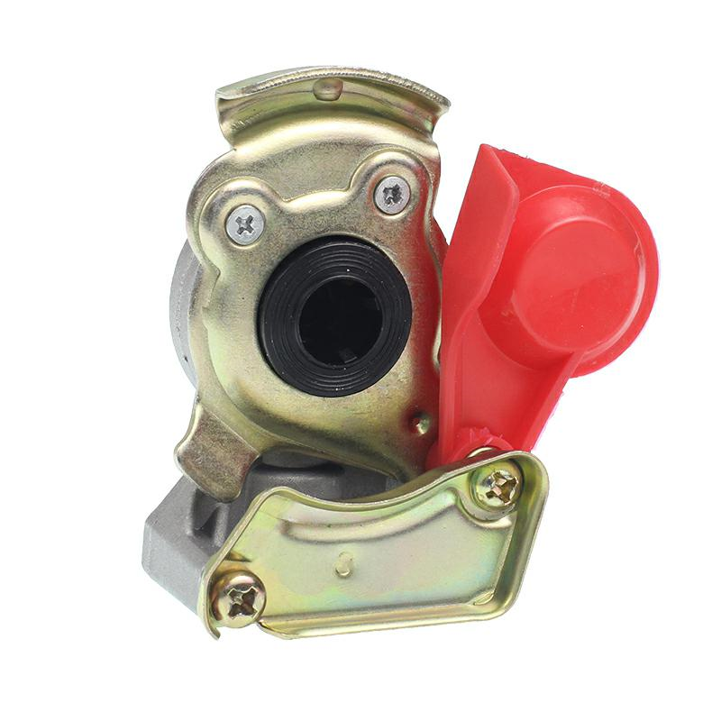 ZŁĄCZE PRZEWODU M16 CZERWONE KPL. 2 SZT. BEZ ZAWORU + Z ZAWOREM-347587803