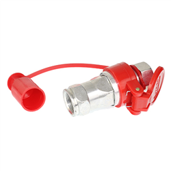 SZYBKOZŁĄCZE HYDRAULICZNE GRZYBKOWE KPL. WTYCZKA+GNIAZDO, M22X1,5, CZERWONE-347587829
