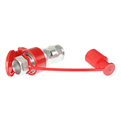 SZYBKOZŁĄCZE HYDRAULICZNE GRZYBKOWE KPL. WTYCZKA+GNIAZDO, M22X1,5, CZERWONE-347587830