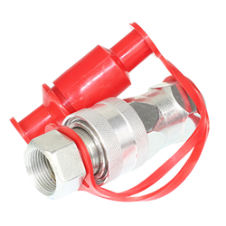 SZYBKOZŁĄCZE HYDRAULICZNE GRZYBKOWE KPL. WTYCZKA+GNIAZDO, M22X1,5, CZERWONE-347587831