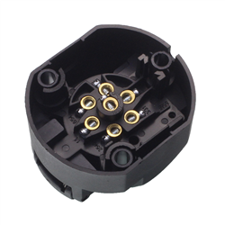 GNIAZDO 7/12V PLASTIKOWE, KONTAKTY SKRĘCANE, KWADRATOWE-347587865