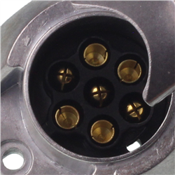 GNIAZDO 7/12V ALUMINIOWE, KONTAKTY SKRĘCANE, KWADRATOWE-347587889