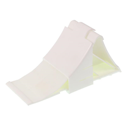 KLIN POD KOŁA L=225MM PLASTIKOWY BIAŁY, OBCIĄŻENIE DO 1,6T + MOCOWANIE-347588078