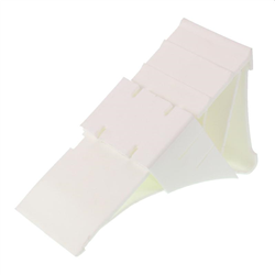 KLIN POD KOŁA L=225MM PLASTIKOWY BIAŁY, OBCIĄŻENIE DO 1,6T + MOCOWANIE-347588079