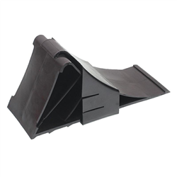 KLIN POD KOŁA L=225MM PLASTIKOWY CZARNY, OBCIĄŻENIE DO 1,6T + MOCOWANIE-347588082