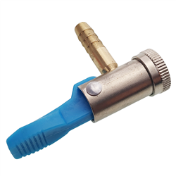 KOŃCÓWKA DO POMPOWANIA FI 8MM KĄTOWA, PLASTIKOWY ZACISK-347588113