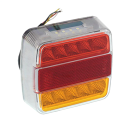 LAMPA TYLNA ZESP. 3-SEGM. L/P PRZYCZEPKA DIODOWA, KWADRATOWA, BEZ PRZEWODU, 12V-347588217
