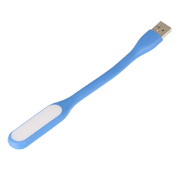 LAMPKA SILIKONOWA LEDOWA USB, 6  LED NIEBIESKA, 170X18,5X9MM, 5V, 1.2W-347588314