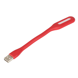 LAMPKA SILIKONOWA LEDOWA USB, 6  LED CZERWONA, 170X18,5X9MM, 5V, 1.2W-347588316