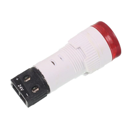 LAMPKA KONTROLNA DESKI ROZDZ. CZERWONA LED, Z ŻARÓWKĄ, 12/24V, MATOWA-347588353