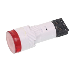 LAMPKA KONTROLNA DESKI ROZDZ. CZERWONA LED, Z ŻARÓWKĄ, 12/24V, MATOWA-347588354