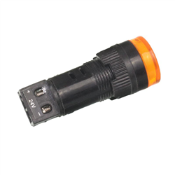 LAMPKA KONTROLNA DESKI ROZDZ. POMARAŃCZ LED, Z ŻARÓWKĄ, 12/24V-347588369