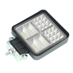 LAMPA ROBOCZA HALOGEN LED, 38 LED + WEWNĘTRZNE DIODY - ŻÓŁTE, KWADRATOWA, 10-30V, 108X108X37MM-347588676