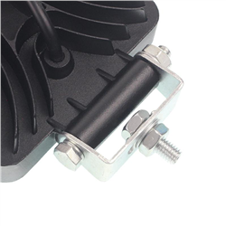 LAMPA ROBOCZA HALOGEN LED, 38 LED + WEWNĘTRZNE DIODY - ŻÓŁTE, KWADRATOWA, 10-30V, 108X108X37MM-347588678