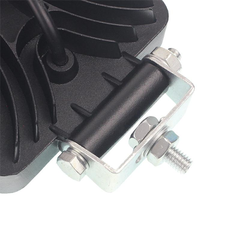 LAMPA ROBOCZA HALOGEN LED, 38 LED + WEWNĘTRZNE DIODY - ŻÓŁTE, KWADRATOWA, 10-30V, 108X108X37MM-347588678