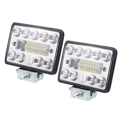 LAMPA ROBOCZA HALOGEN LED, 18 LED PROSTOKĄTNA, 2SZT/KPL, 9-36V, 106X76X32MM, OŚWIETLENIE COMBO-347588686