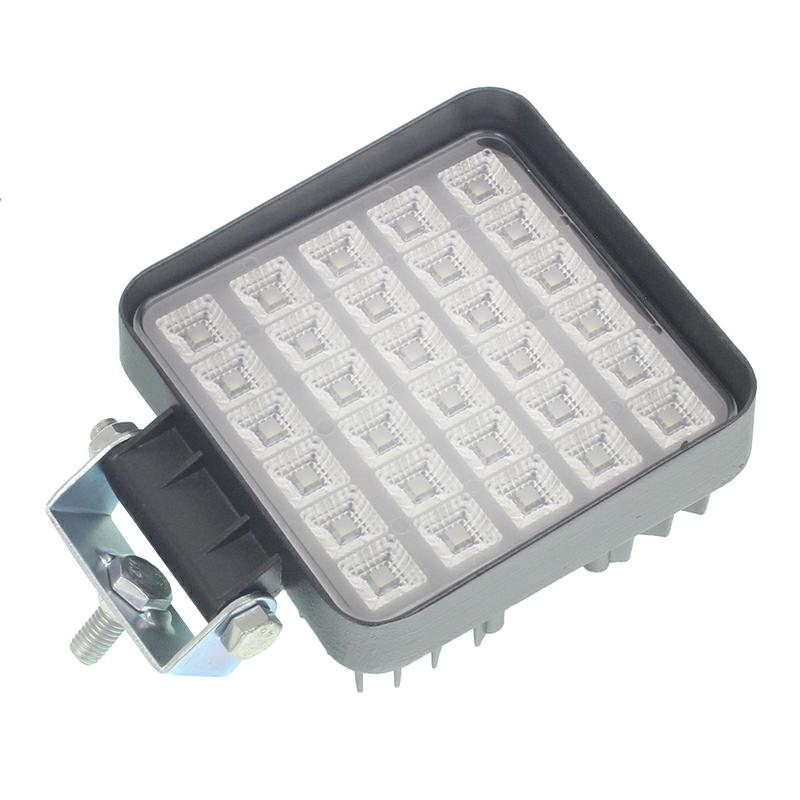 LAMPA ROBOCZA HALOGEN LED, 30  LED KWADRATOWA, 9V-36V, 109X109X45 MM, OBUDOWA ALUM.  OŚWIETLENIE ROZPROSZONE (FLOOD)-347588738