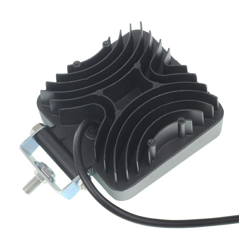 LAMPA ROBOCZA HALOGEN LED, 30  LED KWADRATOWA, 9V-36V, 109X109X45 MM, OBUDOWA ALUM.  OŚWIETLENIE ROZPROSZONE (FLOOD)-347588737