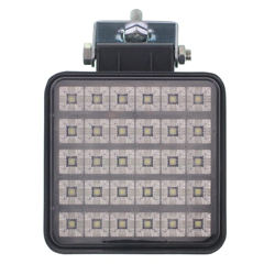 LAMPA ROBOCZA HALOGEN LED, 30  LED KWADRATOWA, 9V-36V, 109X109X45 MM, OBUDOWA ALUM.  OŚWIETLENIE ROZPROSZONE (FLOOD)-347588739