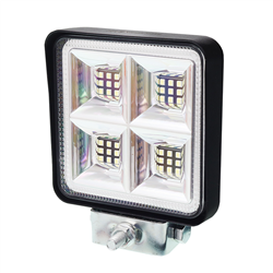 LAMPA ROBOCZA HALOGEN LED, 36 LED KWADRATOWA, 2-RZĘDY, 12V-80V, 109X109X35 MM, OBUDOWA ALUM.-347588758