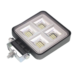 LAMPA ROBOCZA HALOGEN LED, 64 LED KWADRATOWA, 2-RZĘDY, 9V-36V, 109X109X35 MM, OBUDOWA ALUM.-347588774