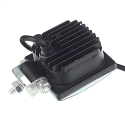 LAMPA ROBOCZA LEDOWA PROSTOKĄTNA,  4 LED BEZ OTOCZKI, 9-30V, 76X76X46MM, OBUDOWA ALUM.-347588788
